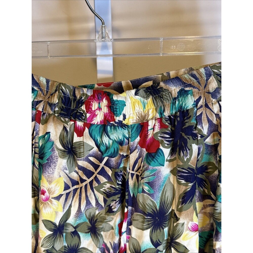 NEW W/tag Sag Harbor midi Skirt Plus size 2X Hunter Tropical Floral Print A Line - Picture 5 of 5